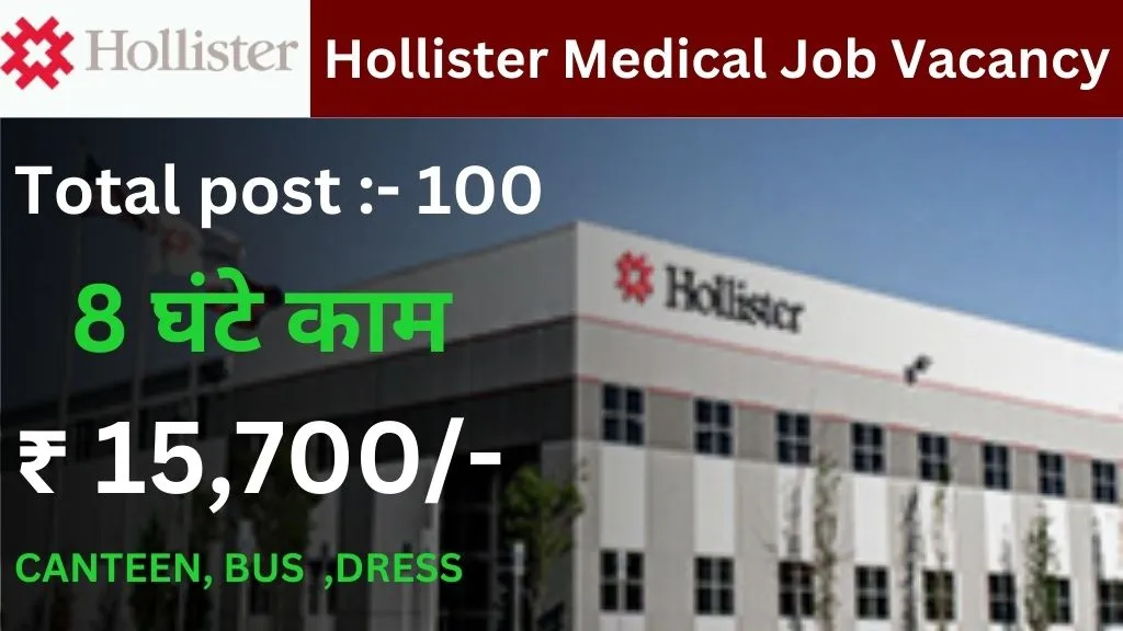 Hollister Medical Job for Freshers 2024