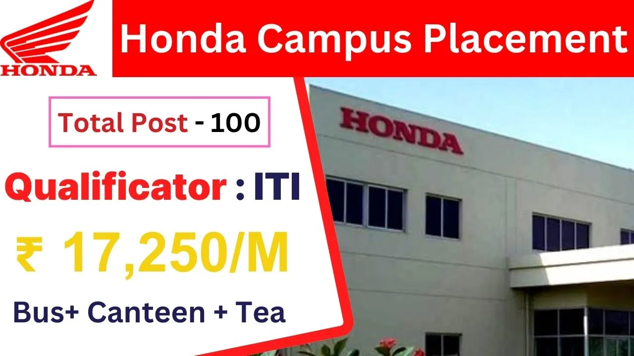 Honda Motorcycle Campus Placement 2024 